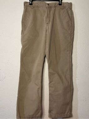 Carhartt Relaxed Fit Khaki Work Pants 34x30 Distressed Utility Workwear